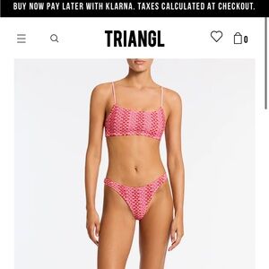 Triangl Mica Top Large in Alina print